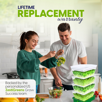 ZESTIGREENS Tiered Sprouting Kit with Drain Spout – Stackable Seed Sprouter Trays for Growing Fresh Sprouts at Home – BPA-Free, Easy Rinse & Drain System